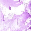Abstract hand drawn purple watercolor background, raster illustration Royalty Free Stock Photo