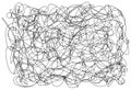 Abstract hand drawn scribble doodle chaos pattern texture