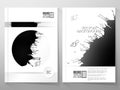 Abstract hand drawn spotted gray-black background