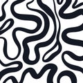 Abstract hand drawn swirly line design background