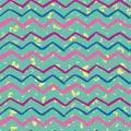 Trendy zigzag abstract seamless background