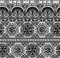 Abstract Hand drawn vintage Celtic geometric native Contemporary Seamless Repeat Pattern lattice Ornament Round Shape