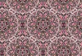 Abstract Hand-drawn vintage Floral Celtic geometric Seamless Repeat Pattern lattice Ornament Round Shape