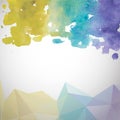 Abstract hand drawn watercolor background. Vector Royalty Free Stock Photo