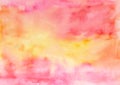 Abstract hand painted watercolor background. Decorative chaotic colorful texture for design. Hand drawn picture on paper. Handmade Royalty Free Stock Photo