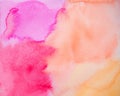 Abstract Hand painted Watercolor Colorful wet on white paper. texture for creative wallpaper or design art work. Background for Royalty Free Stock Photo