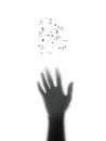 Abstract Hand Reaching Toward Braille Inspired Dots Representing Accessibility And Inclusion Concept Royalty Free Stock Photo