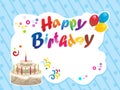 Abstract happy birthday background