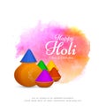 Abstract Happy Holi celebration background Royalty Free Stock Photo