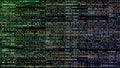 Abstract harmful computer code background, seamless loop. Animation. Technological background with virus or harmful Royalty Free Stock Photo
