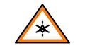 Abstract Hazard Warning Triangle Sign Vector, vector design Generative AI Royalty Free Stock Photo
