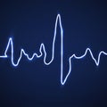 Abstract heart beats. Cardiogram background. Medicine
