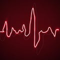 Abstract heart beats. Cardiogram background. Medicine