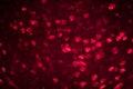 Abstract heart bokeh defocused red lights Royalty Free Stock Photo