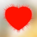 Abstract Heart Burst. Royalty Free Stock Photo