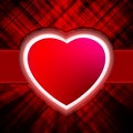 Abstract Heart Burst Background. EPS 8 Royalty Free Stock Photo