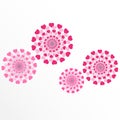 Abstract Heart Flower Background Vector Illustration Royalty Free Stock Photo