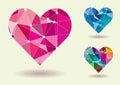 Abstract Heart Shape Colorful Vector Royalty Free Stock Photo