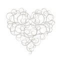 Abstract heart shape for your design Royalty Free Stock Photo