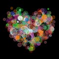 Abstract heart shape for your design Royalty Free Stock Photo