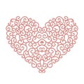 Abstract heart shape for your design Royalty Free Stock Photo