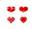 Abstract heart symbols Royalty Free Stock Photo