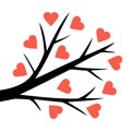 Abstract heart tree