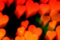 Abstract hearts motion blur