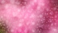 Abstract Hearts, Sparkles and Bubbles in Pink Background Royalty Free Stock Photo