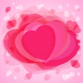 Abstract hearts for Valentines Day background Royalty Free Stock Photo