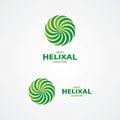 Abstract helix vector logo Royalty Free Stock Photo