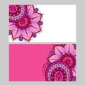 Abstract henna floral vector illustration. illustration of front Royalty Free Stock Photo