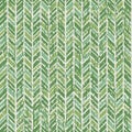 Abstract Herringbone Pattern in Green