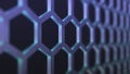 Abstract hexagon background 3D illustration