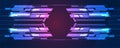 Abstract hexagon background. Technology poligonal design. Digital futuristic minimalism