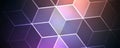 Abstract hexagon background. Technology poligonal design. Digital futuristic minimalism