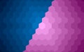 Abstract Hexagon blue-purple gradient background, honeycomb design background.