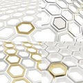 Abstract hexagon cell background
