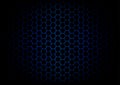 Abstract hexagon dark blue background