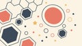 Abstract Hexagon Geometry Pattern Tech Background Vector, vector design Generative AI Royalty Free Stock Photo