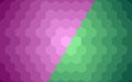 Abstract Hexagon green-purple gradient background, honeycomb design background.