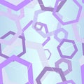 Abstract hexagon hi-tech seamless background