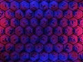 Abstract Hexagon Honeycomb Background in Red and Blue