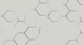 Abstract Hexagon Pattern Background with Subtle Shadows Royalty Free Stock Photo