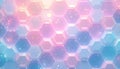 Abstract Hexagon Pattern with Sparkling Light in Pink and Blue Royalty Free Stock Photo
