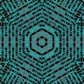 Abstract hexagon pattern turquoise silver gray black Royalty Free Stock Photo