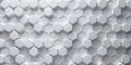 Abstract Hexagon Wall - 3D Rendered White Hexagonal Pattern Royalty Free Stock Photo