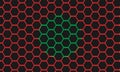 Abstract hexagonal back ground pattern