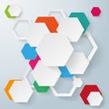 Abstract hexagonal background