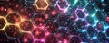 Abstract hexagonal digital background Royalty Free Stock Photo